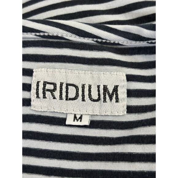 Iridium black/gray striped top, medium, oversized, lagenlook, layering, artsy - Picture 5 of 7